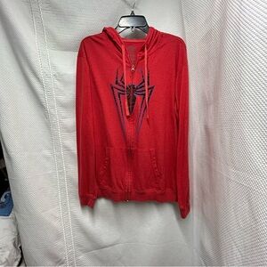 Marvel Red Zip Up Jacket with‎ Spiderman Graphic YXL
